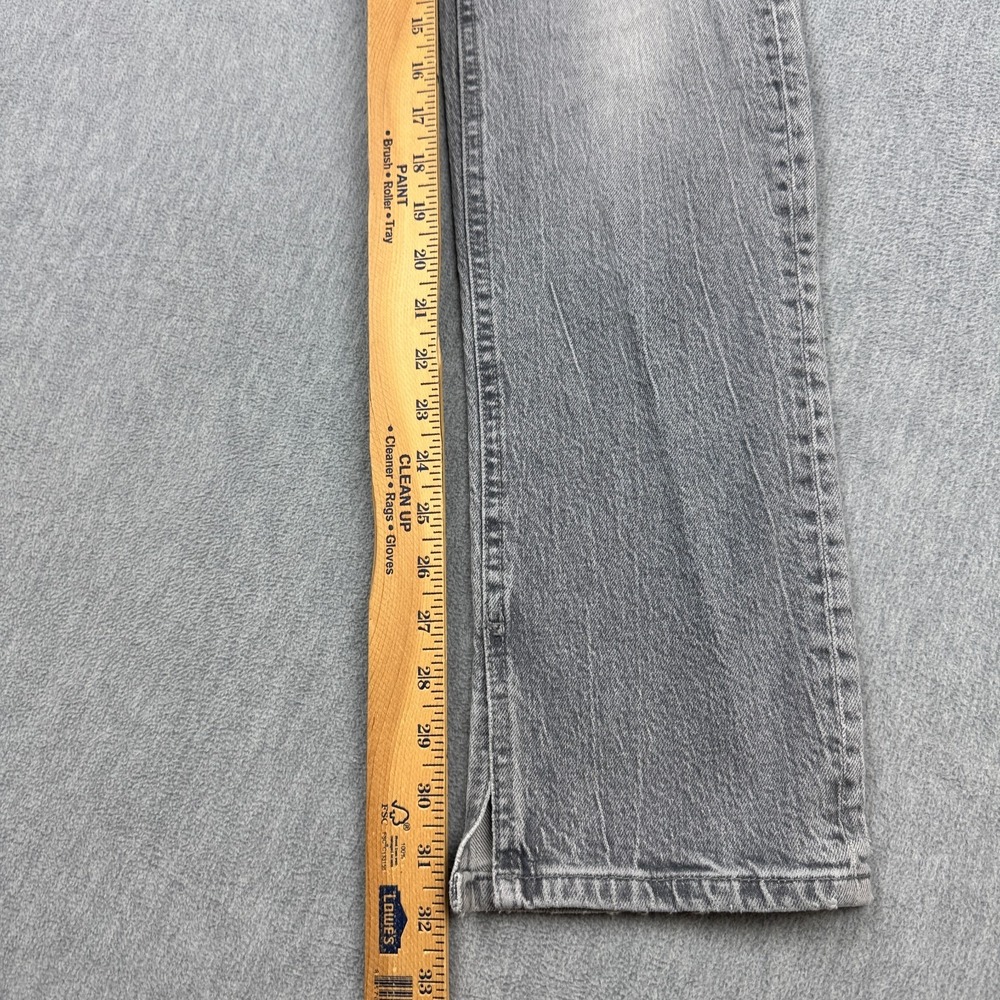 Zara Jeans Womens 4 Fit 26X32 Gray Washed Slim Straight Denim Casual‎ Mid Rise - Picture 8 of 12